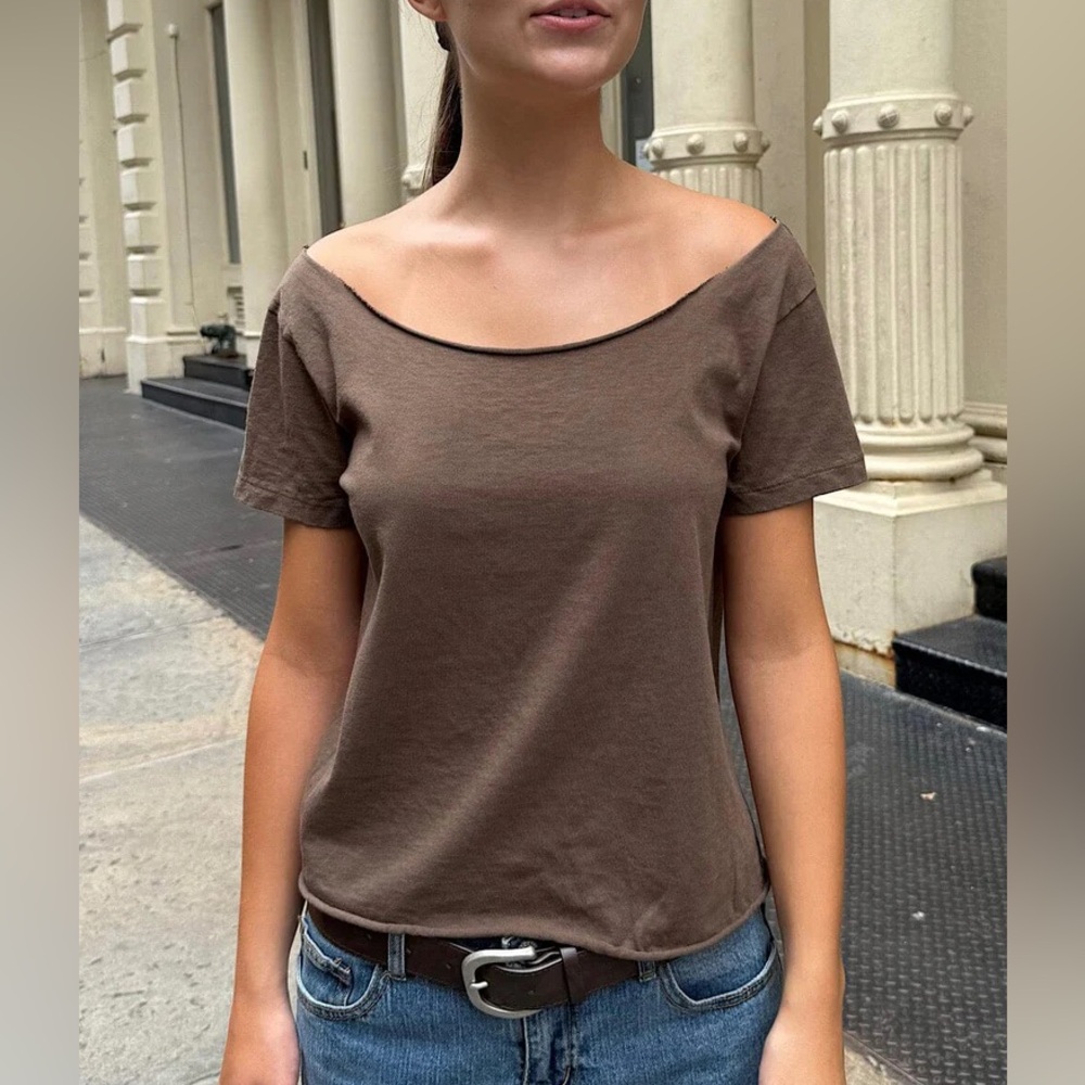 Brandy melville brown Robyn top